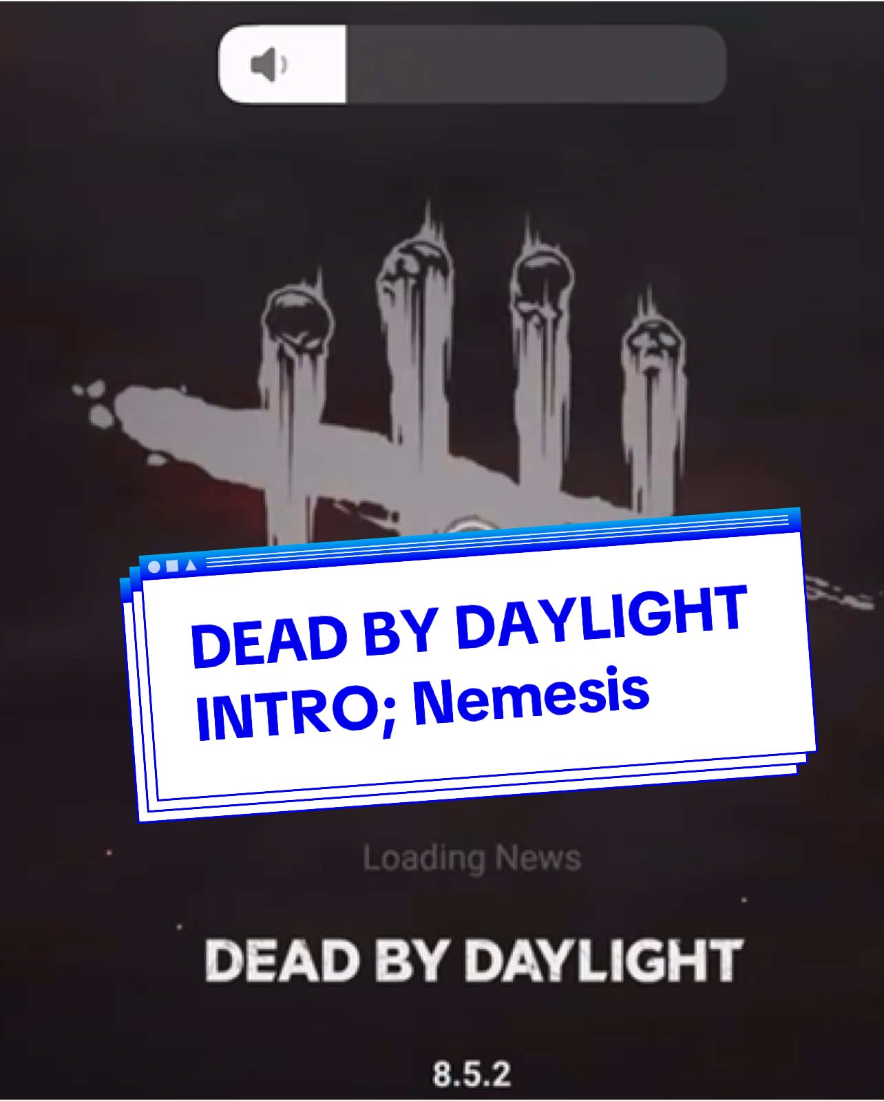 DEAD BY DAYLIGHT INTRO; (Nemesis Voice) #horrortiktok #horrorfilm #dbd #deadbydaylight
