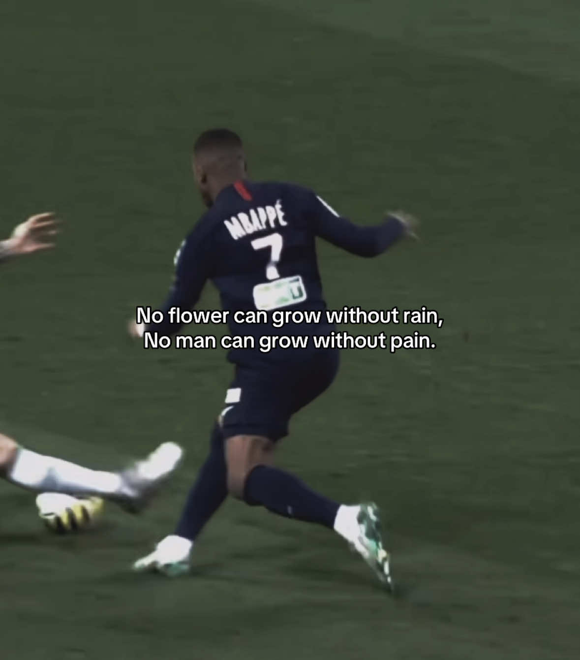 No flower can grow without rain, no man can grow without pain! #mentality #mindset #progress #selfdevelopment #selfimprovement #self #development #improvement #quote #thought #quotes #mbappe #kylian #kylianmbappe 