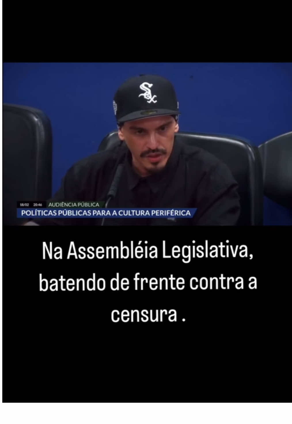 Na Assembléia Legislativa, batendo de frente contra a censura. #eduardotaddeo #revolução #resistência #luta #militancia #congresso #assembleia #direito #favela #periferia #cultura #sp #rap #rapnacional #hiphop #luta #musica #justiça #militante #rapdeverdade #censura #