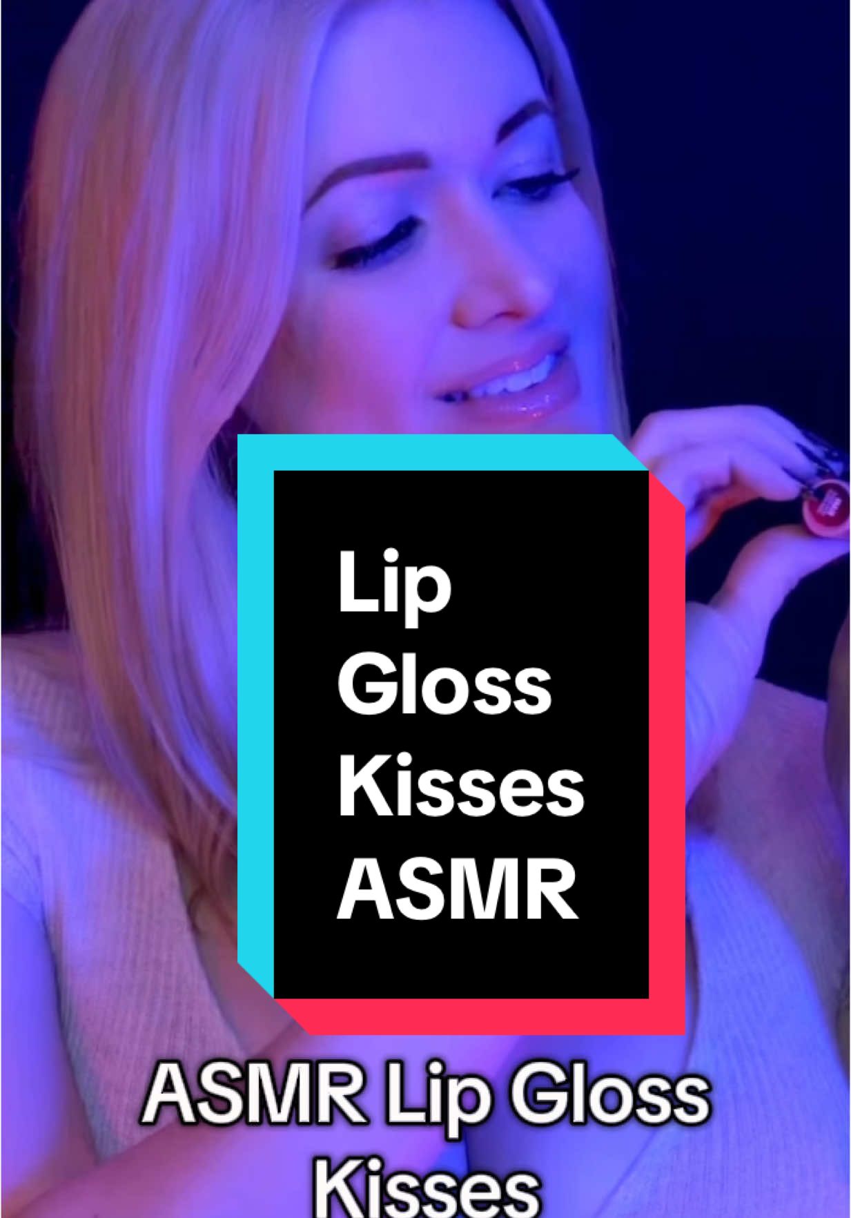 Lip gloss kisses for your tingles ☺️ #asmr #asmrtiktoks #asmr_tingles #asmrmouthsounds #asmrrelax 