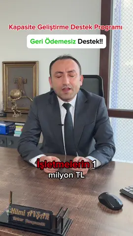 Kosgeb Kapasite Geliştirme Destek Programı İşletmelerin 1 m-20 m arasında makine-teçhizat, kalıp, yazılım, personel, hizmet alımı ve işletme sermayesi için Vakıf, Halk, ziraat ziraat katılım bankalarından, kullanacakları kredinin 20 Baz puan indirimli geri ödemesiz destek alabilirler. #kosgeb #kosgebhibe #kosgebproje #kapasitegeliştirme #kapasiteartırım #birivar #birivardanışmanşık #danışmanlık #kosgebdanışmanlığı