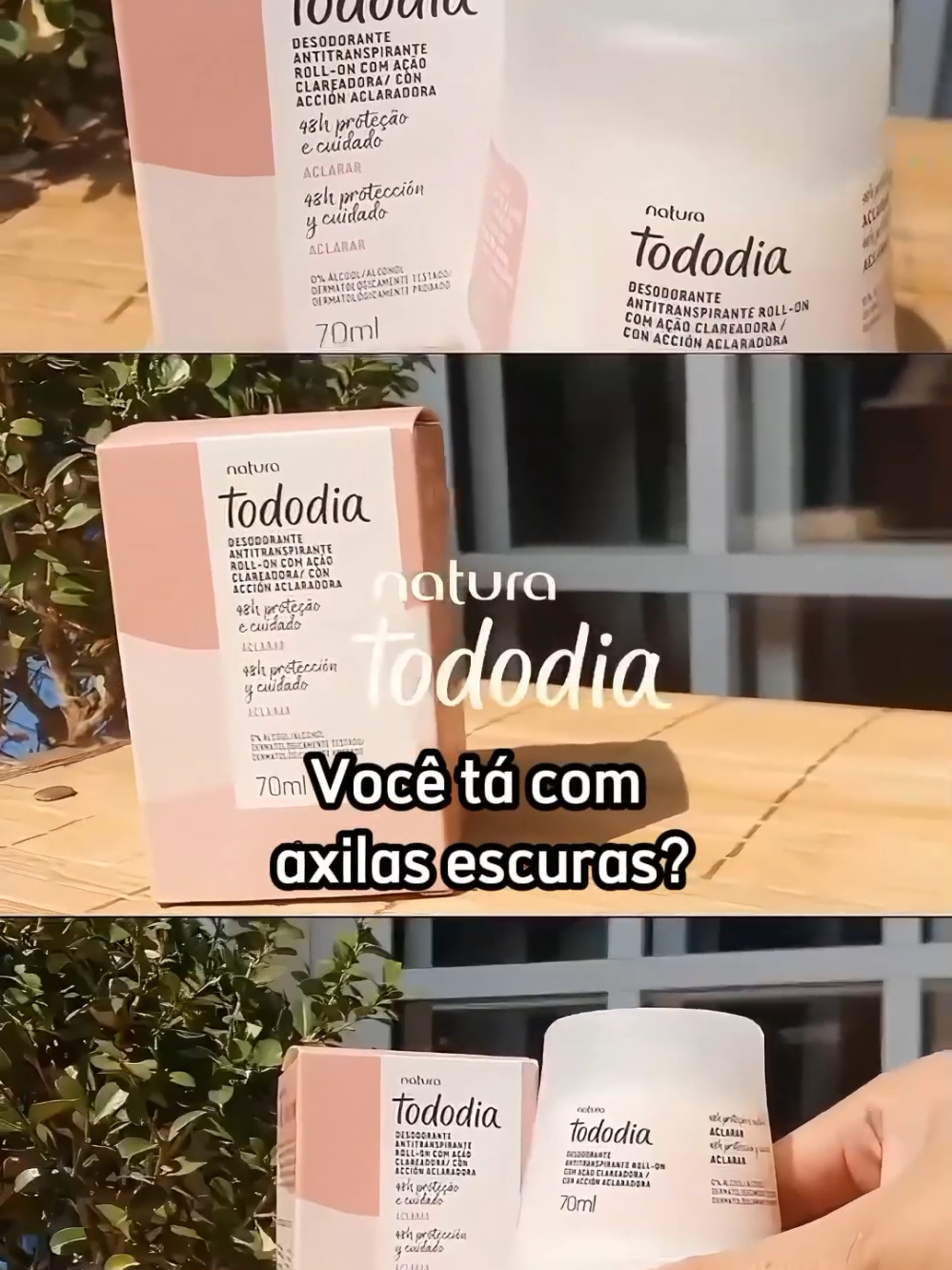 Desodorante Aclarar. Vovê está com axilas escuras?#tododia #desodorante #aclararlapiel #creatorsearchinsights 