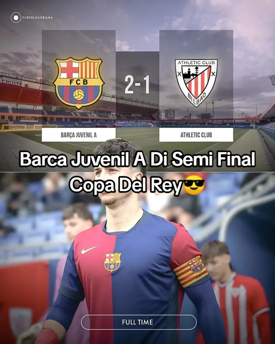 Barça Juvenil A mengalahkan Athletic Club di perempat final Copa del Rey Juvenile dan menuju ke semi final. Dari ketinggalan 1-0 di babak pertama hingga mencetak 2 gol dalam rentang 90 detik di babak kedua #barcelona #bilbao #pedri #rudiger #realmadrid #ferrantorres #footballtiktok 