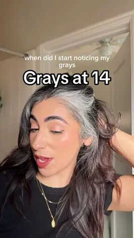 How old were you when you noticed your first grays? Or have you not noticed any yet? 🩶 #canacrew 👩🏼‍🦳 #grayhair #grayhairdontcare #silverhair #silverhairdontcare 