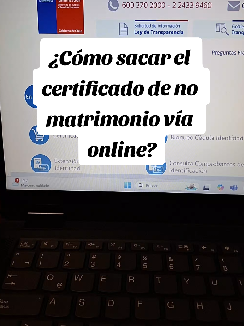 Respuesta a @jannis1979  #certificadonomatrimonio  #registrocivil #tramites  #chile #tutorial #soltera  #servicioenlinea #video #respuesta #online #fypp 