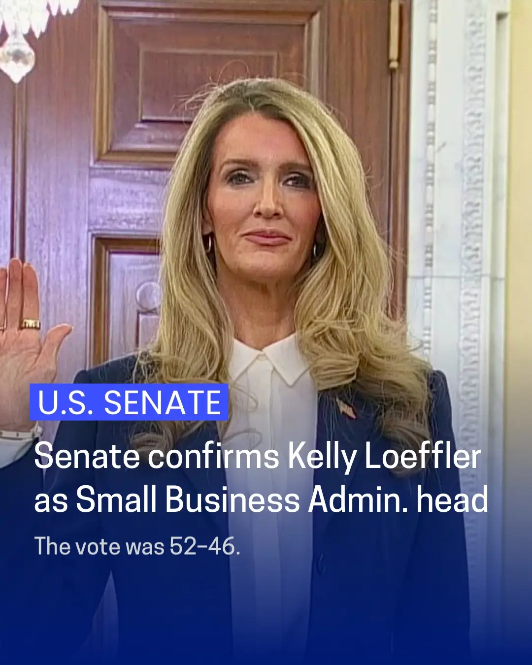 The Senate voted 52–46 on Wednesday to confirm Kelly Loeffler as the new administrator of the Small Business Administration (SBA).   Sen. Jacky Rosen (NV) was the only Democrat to join all Republicans in support.   Ms. Loeffler, a venture capitalist from Georgia, served in the Senate during the final year of President Trump’s first term after she was appointed to fill the seat vacated by Johnny Isakson (R-GA).   She lost reelection in 2020 to Raphael Warnock (D) and was later selected as co-chair of President Trump’s inaugural committee.   In her confirmation hearing last month, Ms. Loeffler told senators that small business was in her “DNA.”   She touted her Midwestern upbringing and how it had prepared her “for a lifetime of starting and growing businesses.” #kellyloeffler #SmallBusiness #senate #cspan 