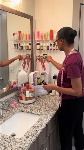 I upgraded my bathroom with a couple acrylic shelves. Keeping my counter space clutter free is a must! My favorite products from @TOPICALS, @Good Molecules, @CRUDE Personal Care and more are now easily accessible, and double as decor to add a pop of color to my girly bathroom 🤭 What are your favorite skincare brands and products right now?  A few links and discount codes are provided in my bye-oh 😉 #bathroomorganization #skincareorganizer #skincareshelf #floatingshelves #acrylicshelves #topicals #goodmolecules #lionpose 