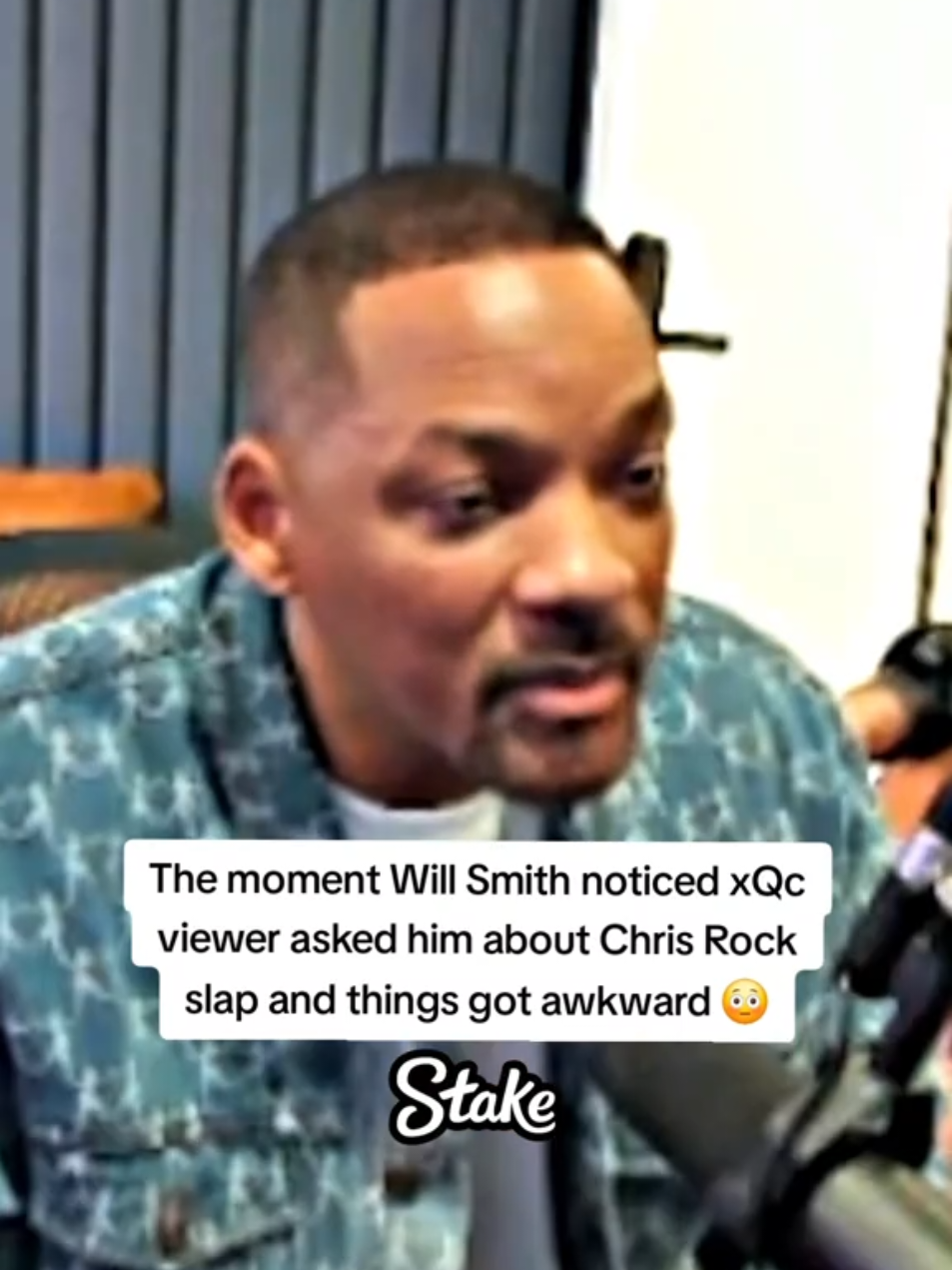 The moment Will Smith noticed xQc viewer asked him about Chris Rock slap and things got awkward #willsmith #xqc #fyp 