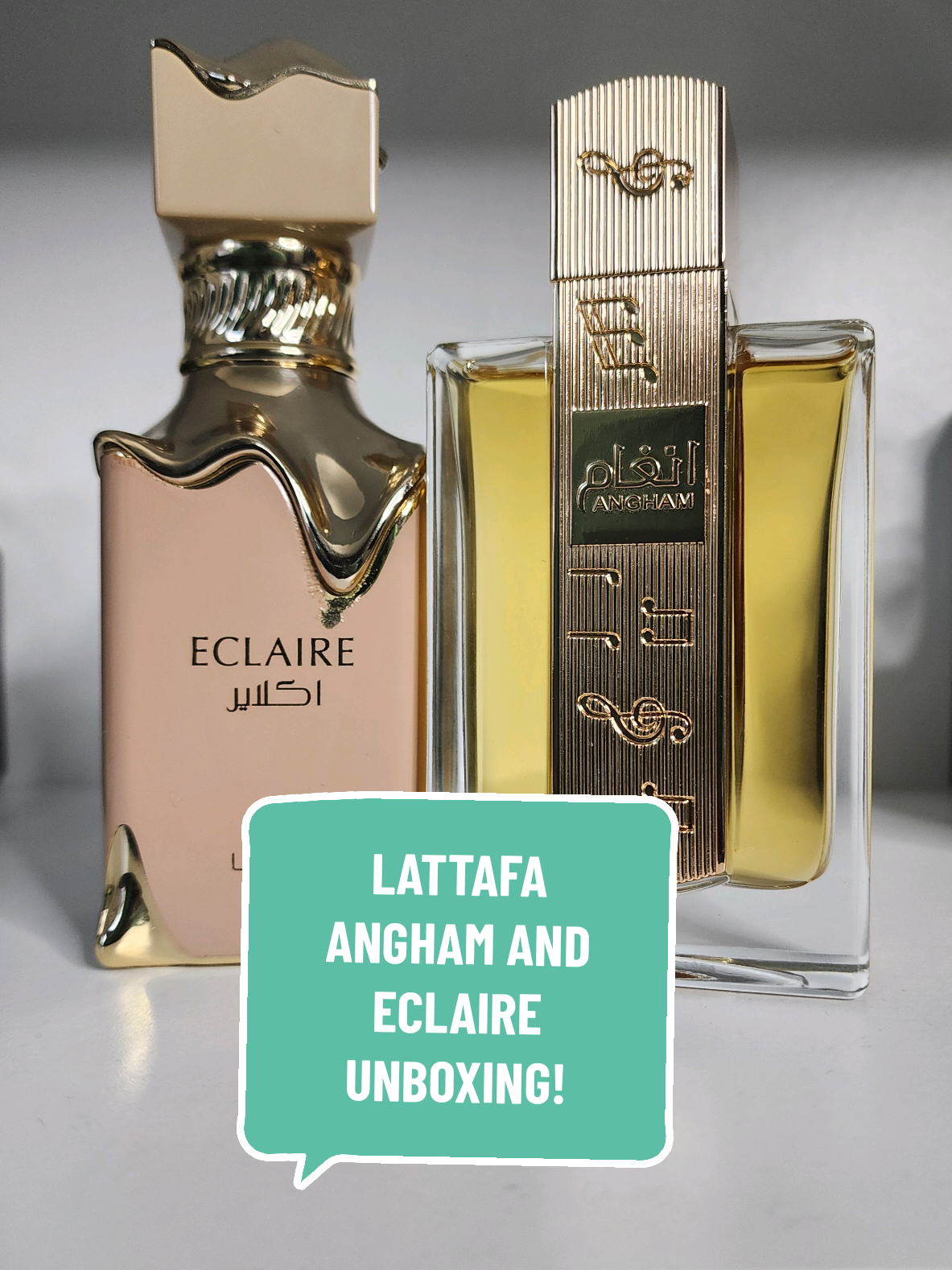 Lattafa Angham and Eclaire Fragrance Unboxing! @Lattafa Perfumes @lattafaperfumesusa #fragrance #fragrances #fragrancetiktok #fragrancetok #cologne #colognetiktok #colognes #perfume #perfumetiktok #perfumes #perfumetok #parfum #parfumtiktok #parfumviral #parfums #fragrancecollection #fraghead #beauty #scent #sotd #perfumeforwomen #perfumeformen #parfume #eclaire #angham 