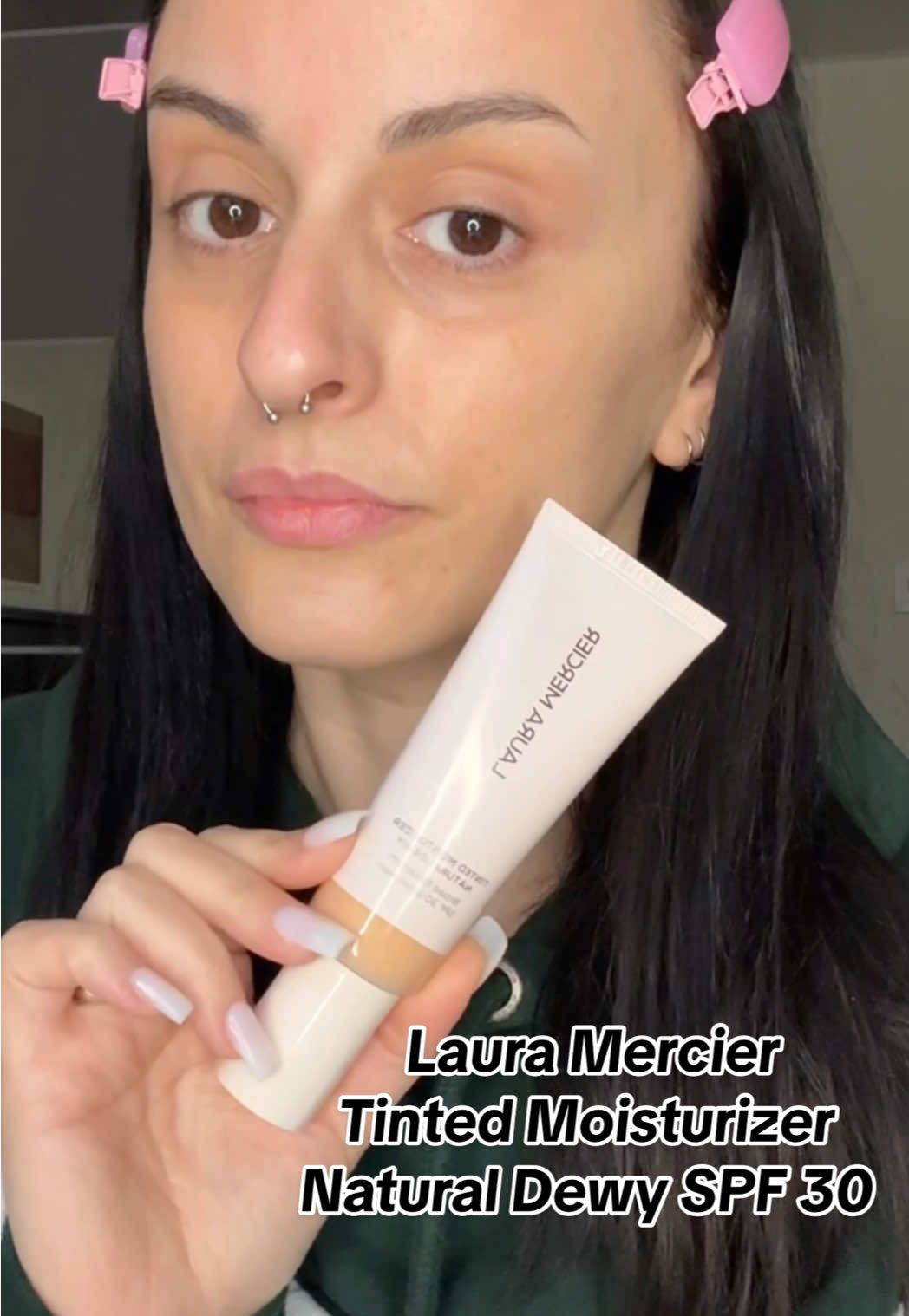 Laura Mercier - Tinted Moisturizer Natural Dewy SPF 30 GIFTED @Laura Mercier  If you are looking for a tinted moisturizer that gives you a natural, radiant glow without feeling heavy, Laura Mercier’s Tinted Moisturizer Natural Dewy is a great option. I tried it in the shade Maple 2N, which is a light with neutral undertones, and it blended beautifully into my skin without looking too warm or too cool. • Texture & Application • The formula is lightweight and creamy, making it super easy to blend with fingers or a brush. It has a sheer-to-light coverage, perfect for evening out the skin while still letting your natural complexion shine through. If you have minor imperfections or redness, this will blur them out subtly, but don’t expect full coverage: it’s definitely more of a “your skin but better” kind of product. • Finish & Wear Time • The dewy finish gives the skin a fresh, healthy glow without looking greasy. It’s hydrating but doesn’t feel heavy or sticky, which I appreciate. On my skin, it lasted about 6-7 hours before fading, which is decent for a tinted moisturizer. If you have oily skin, you might want to set it with a bit of powder, especially in the T-zone. I really like this for no-makeup makeup days or when I want something quick and effortless. It’s hydrating, gives a lovely glow, and evens out the skin beautifully. If you prefer a natural look and love a fresh, radiant finish, this is worth trying! #LauraMercier #lauramercierpartner #TintedMoisturizerNaturalDewy #dreamingofhell #makeup #fyp 