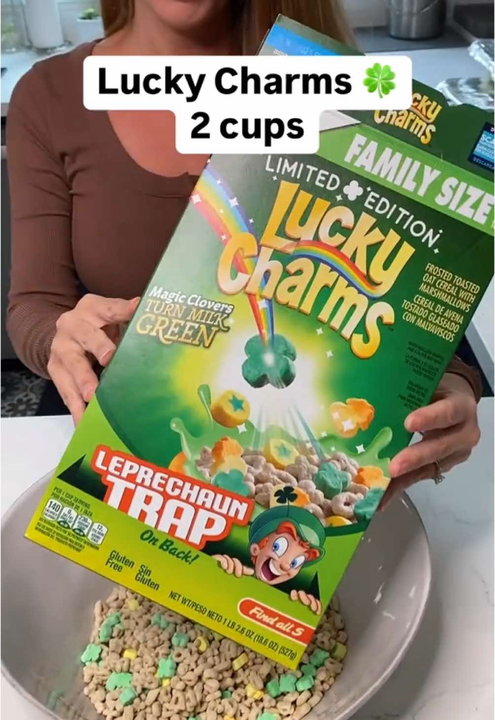 🍀 Delicious St. Paddy's treat is so easy! #SnackTime #stpatricksday #luckycharms #EasyRecipes #treatyourself