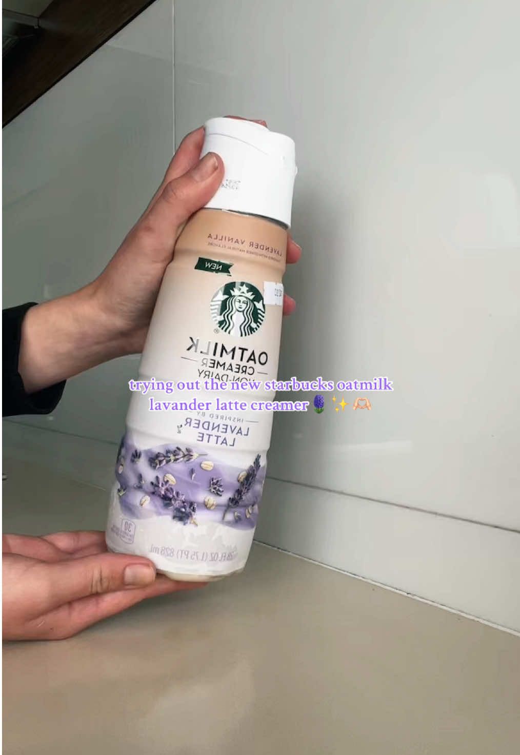 trying out the new starbucks oatmilk lavander latte creamer🪻✨🫶🏻 #creatorsearchinsights #starbuckscreamer #lavanderlatte #coffee #icedlatte #coffeetiktok #paratiiiiiiiiiiiiiiiiiiiiiiiiiiiiiii #fyp #aesthetic #viralvideos #lavander #coffeeaddict #oatmilk 