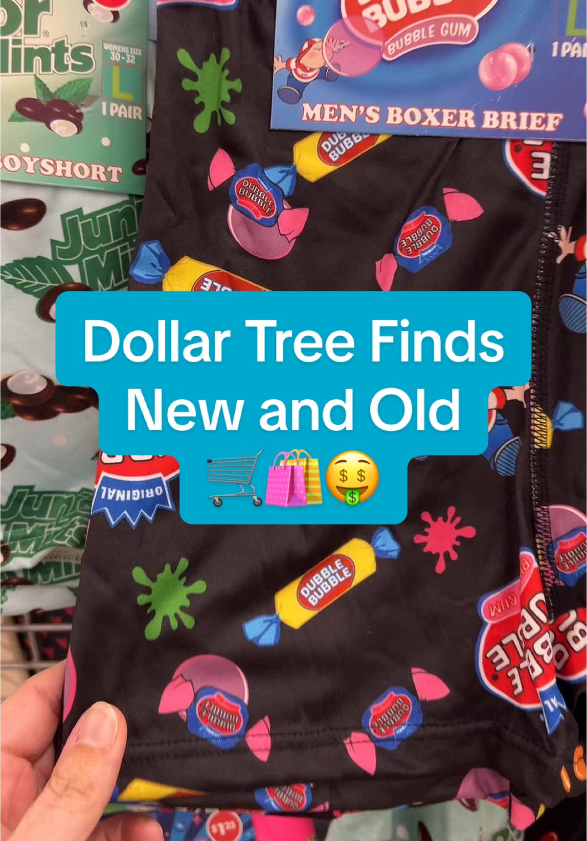 Some new and old finds @Dollar Tree!  Men’s boxers Women’s boy shorts  EOS dupe shaving cream Nail embellishments  New beauty blender Bpure coffee body scrub Bpure essentially ageless concealer  Sheet masks New iridescent nail polish   #dollartree #dollartreefinds #dollartreehacks #bpure #dupes #newatdollartree   