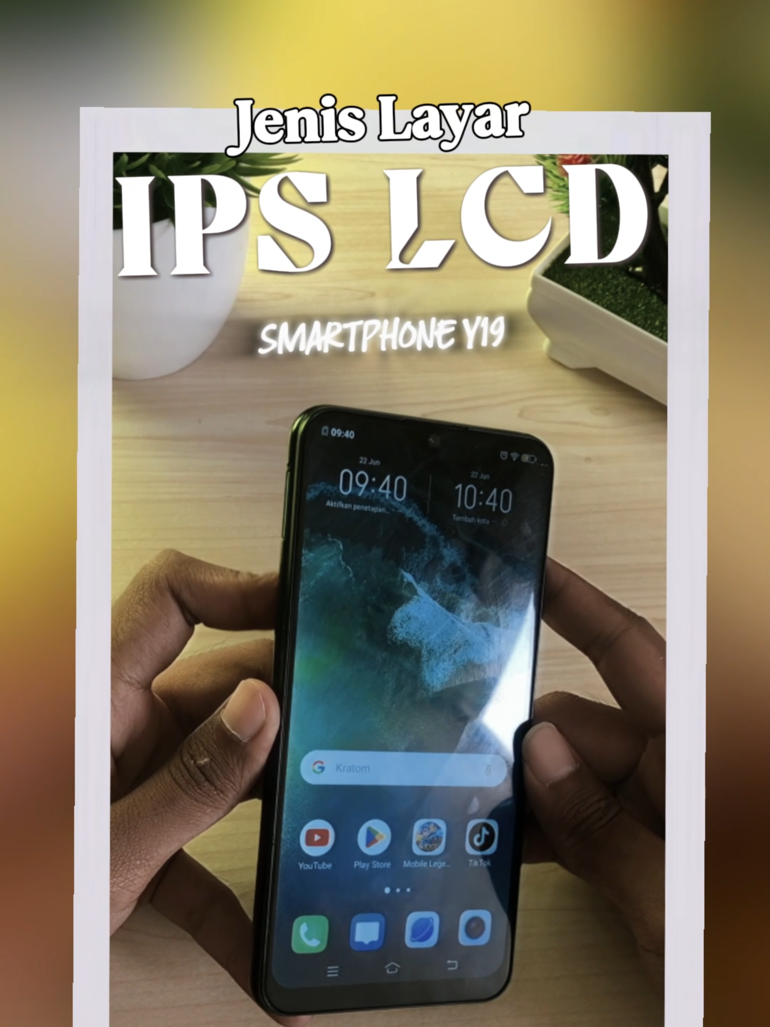 Layar Jernih, Visual Maksimal! 📱✨ – Vivo Y19