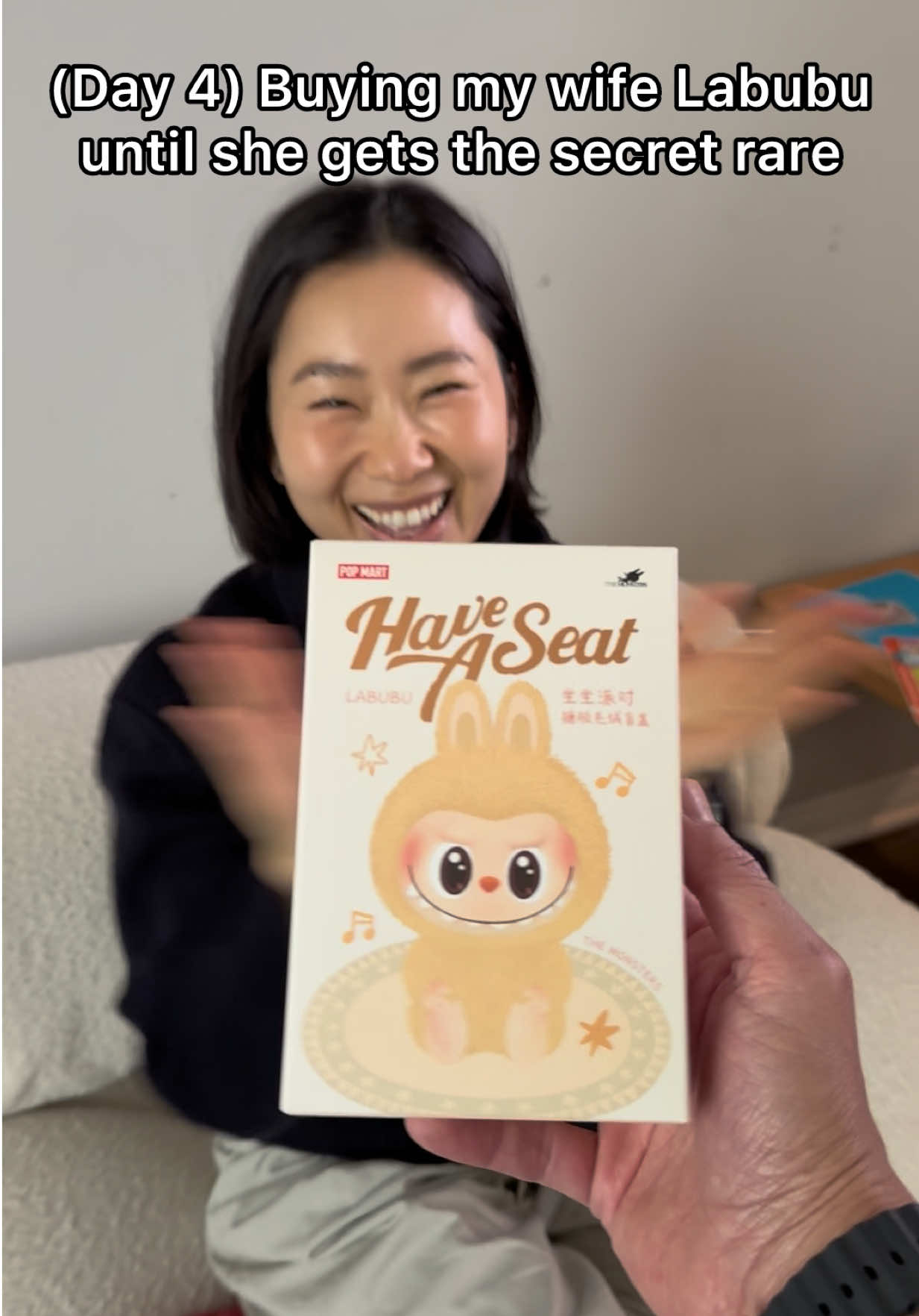 (Day 4) Buying my wife Labubu until she gets the secret rare #hungryFAM #labubu #popmart 