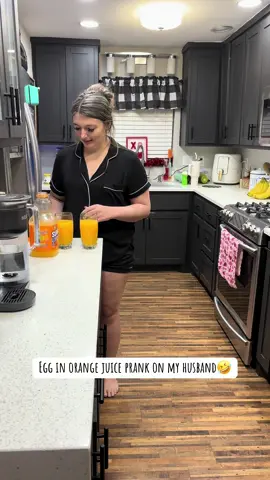 He said “ I felt a foreign object that shouldn’t of been there so my brain said throw up”🤣 #funny #comedy #marriedlife #couplehumor #Love #husbandwife #lol #couplecomedy #humor #prank 
