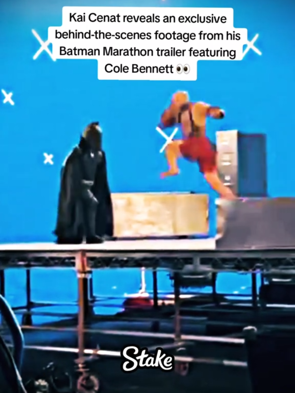 Kai Cenat reveals an exclusive behind-the-scenes footage from his Batman Marathon trailer featuring Cole Bennett 👀 #kaicenat #fyp 