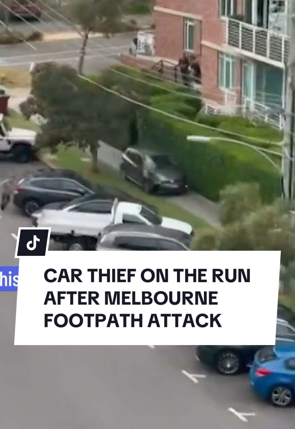 Frightened residents have been forced to flee an erratic driver who mounted a footpath and mowed down a man in Melbourne. Witnesses were shocked to see the stolen car hooning along a busy Port Melbourne street and say it’s lucky no one was seriously injured. Ashleigh Paholek reports. Click the link in the bio for more Melbourne updates.