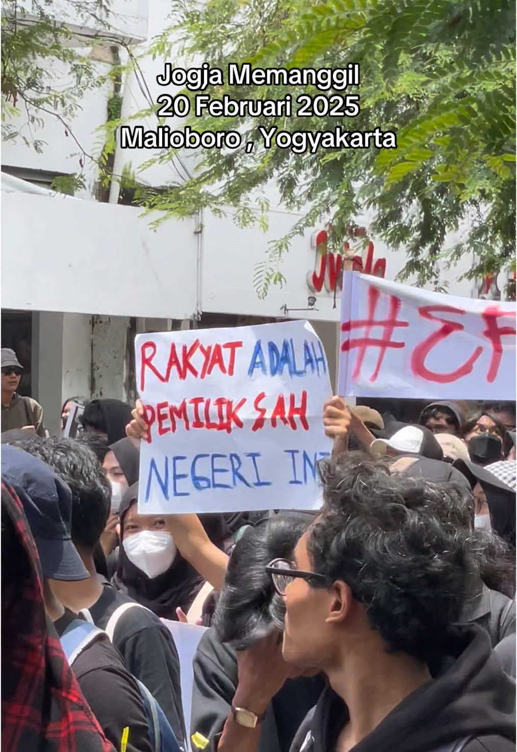 aksi jogja hari ini #jogjamemanggil #demo #prabowo #gibran #jokowi 