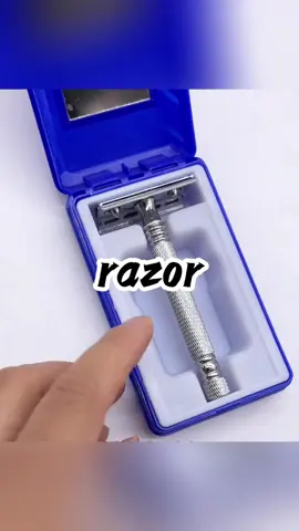 Manual Shaver For Men Claaaic Stainless Steel Safety Razor Shaver With Brush With ABS Case Durable Comfort Traditional Facial Handle Storage Box.#manualrazor #razor 🪒