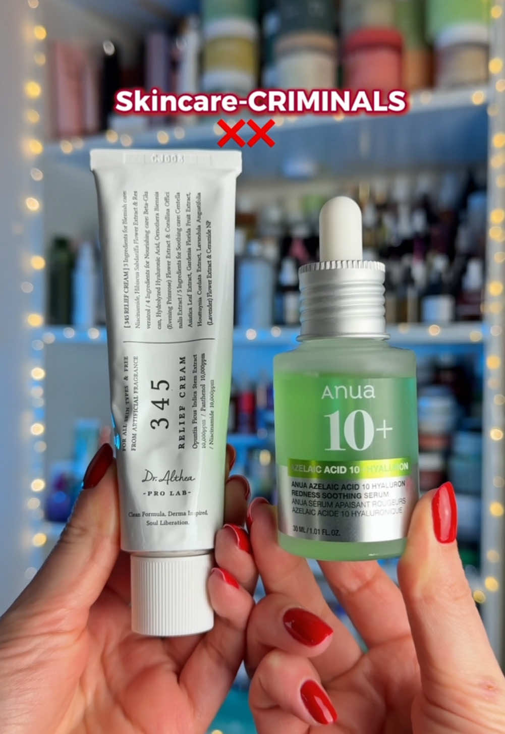 The best duo to fade acne & red acne marks If you struggle with acne, redness, or post-breakout marks, this Korean skincare duo is exactly what your skin needs! ✨ Anua Azelaic Acid 10 Hyaluron Redness Soothing Serum This lightweight, watery serum is a lifesaver for sensitive and acne-prone skin. It helps to calm irritation, reduce redness, and keep your skin hydrated—without clogging pores. If your skin gets easily inflamed, this is a must-have! ✨ Dr. Althea 365 Relief Cream A post-acne recovery cream that fades blemishes, soothes irritation, and deeply hydrates. Niacinamide brightens dark spots, Panthenol calms redness, and Opuntia Ficus-Indica locks in moisture. The texture is silky, non-greasy, and perfect for sensitive skin. Together, these two work to fade acne marks, soothe irritation, and keep your skin barrier strong! Have you tried them yet? #koreanskincare #anua #anuaazelaicacid #azelaicacid #acneskincare #acneproneskin #rednessrelief #skincareroutine #dralthea #dralthea365reliefcream #sensitiveskin #niacinamide #rednessrelief @anua_global @Dr Althea 