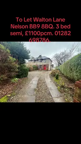 To Let,  Walton Lane Nelson BB9 8BQ, £1100 pcm • 3 Bedrooms • 1 bathroom • 2 reception rooms • Large Kitchen  • Utility Room • Gardens • Driveway • Double glazed • Central heating • Work and landlord references required • £1100 deposit plus £1100 rent in advance Tel: 01282 698786 www.ulimatepropertysolutions.co.uk CLICK TO SEE RIGHTMOVE LINK: https://www.rightmove.co.uk/properties/158498282?utm_campaign=property-details&utm_content=lettings&utm_medium=sharing&utm_source=copytoclipboard#/&channel=RES_LET