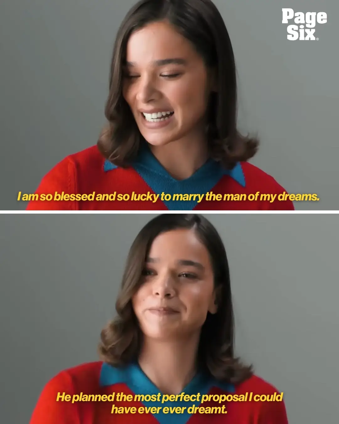 And Hailee Steinfeld was wearing Bills colors during this interview too. 🥹 📸: whowhatwear/YouTube