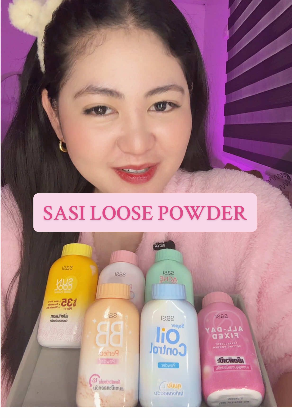 Replying to @ms.pumpkin loose powder na super mura lang made in Thailand at lakas pa maka-blooming | DISCLAIMER: PRICES MAY VARY AFTER THE PROMOTION ENDS #facepowder #loosepowder #sasiloosepowder #babypowder 