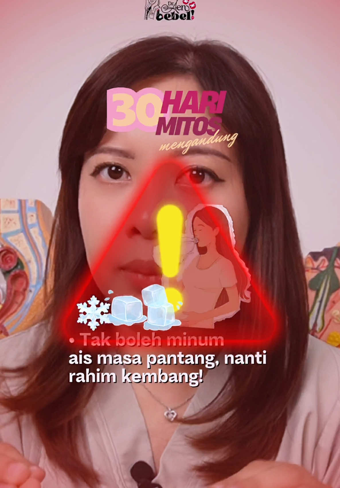 Mitos 21: Tak boleh minum ais masa pantang, nanti rahim kembang? #draenbebel #letsbebel #mitosmengandung #pregnancy #mengandung 