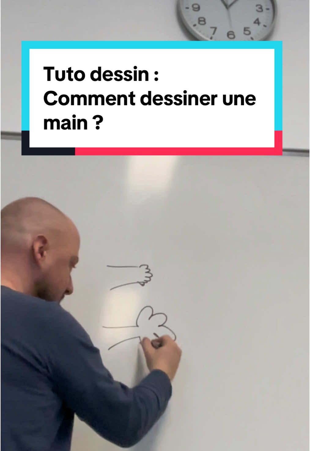 Tuto dessin : Comment dessiner une main ?! #dessin #tuto #main #facile #prof 