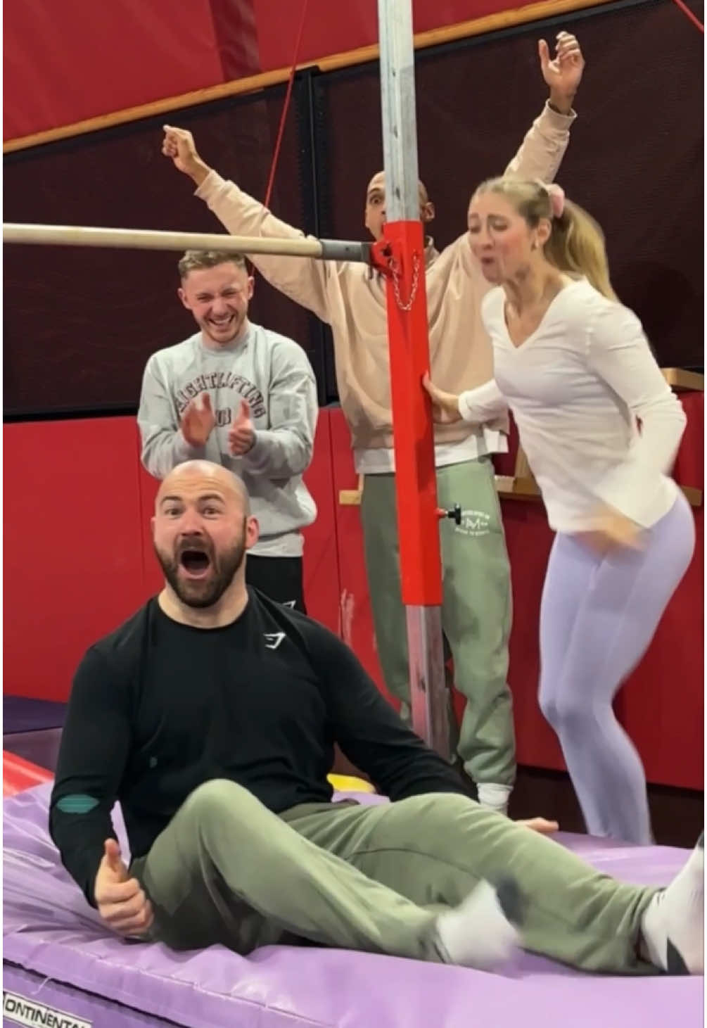 WHO DID IT BEST? 😂😂😂😂lmao @Wilsonator @ashwatson92 @Luke Stoney  #gymnastics #fail 