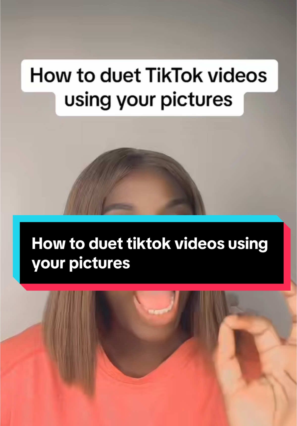 How to duet TikTok videos using your pictures #tiktoktips #creatortips #newontiktok #newtiktokers #light4198 