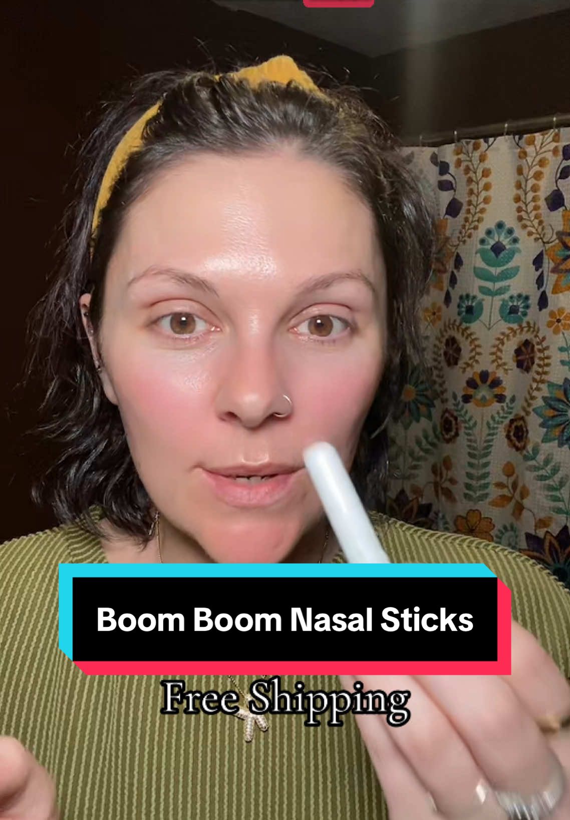 Boom Boom Nasal Sticks! I’m so glad I had these this week! So good! #boomboomnasalsticks #nasalstick #nasalcongestion #congestion #coldandflu #sick 