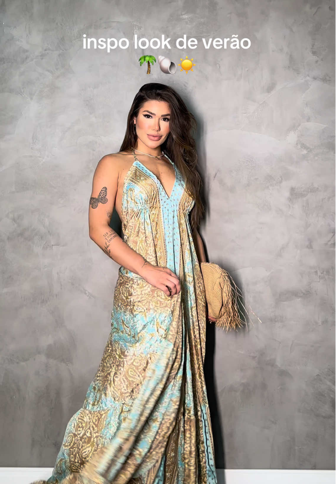Vestido Indiano ~ lindo e confortável, perfeito para os dias quentes de verão.  #vestidolongo #estampados #fashiontiktok 