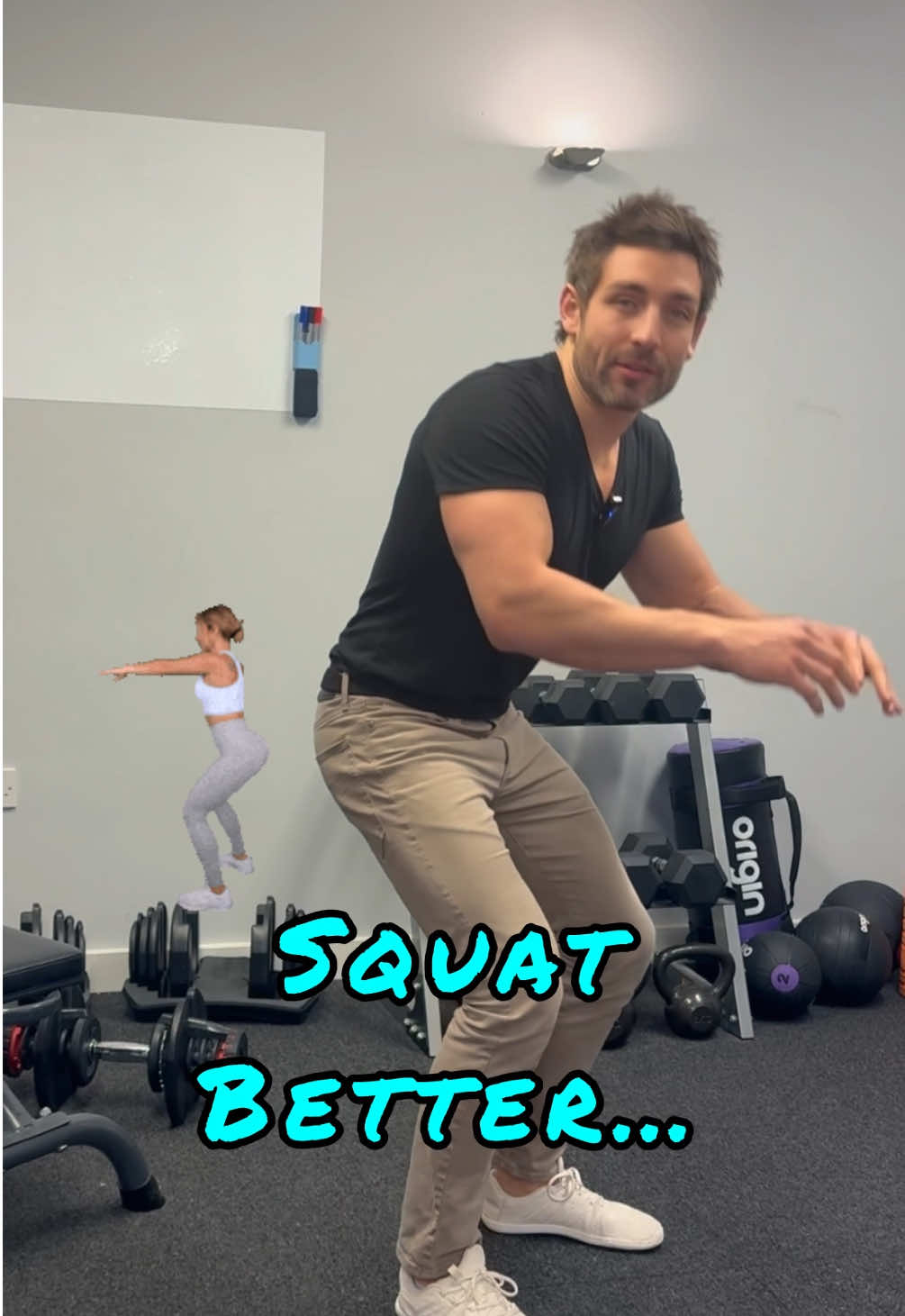 How to squat better for a better leg workout. #squat #legworkout 