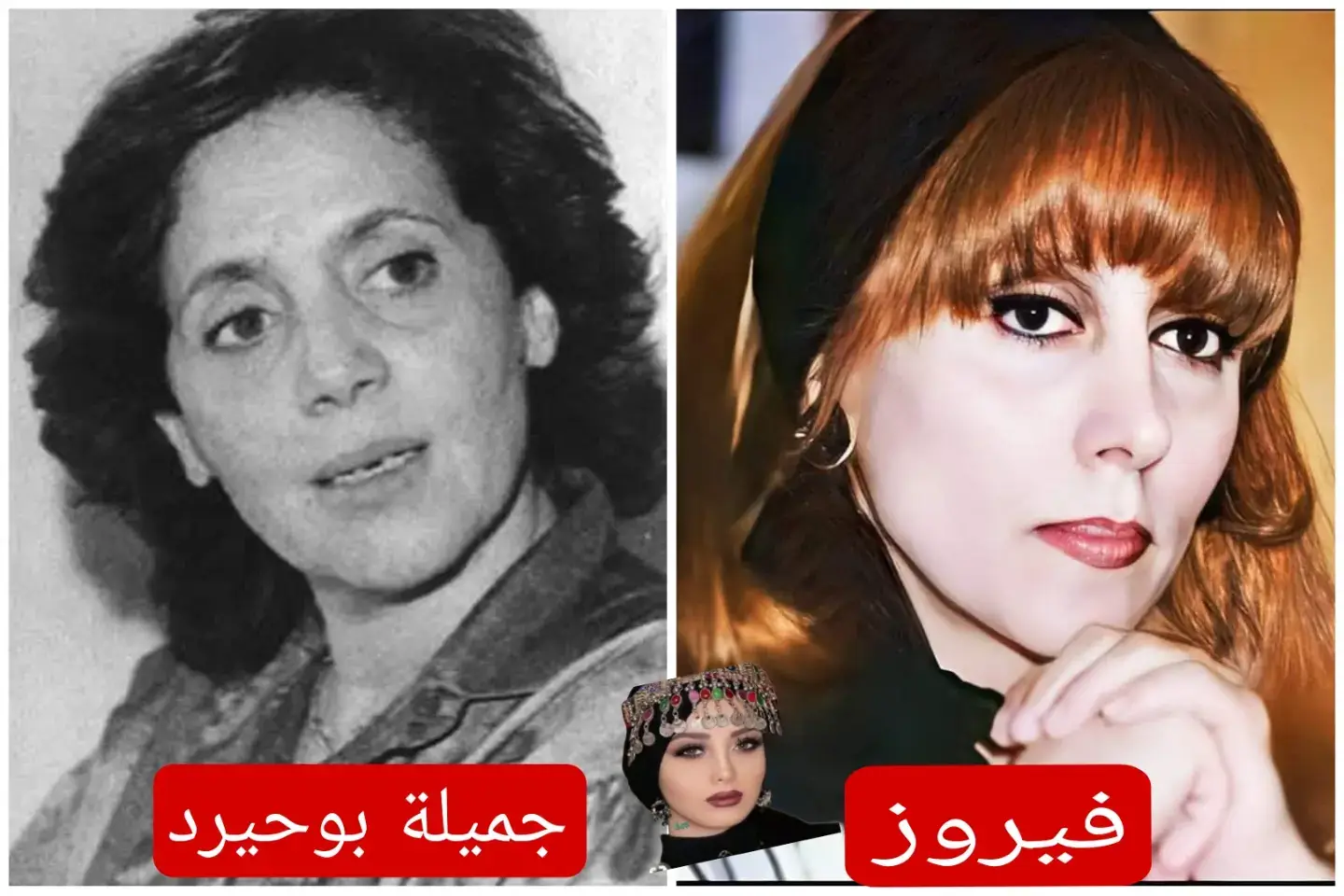 ✨رسالة فيروز لـ«جميلة بوحيرد» ✨ ,,,,,,,,,,,,,,,,,,,,,,,,,,,,,,,,,,,,,,,,,,,,,,,,,,,,,,,,,,,,,,,, اختصت جارة القمر فيروز، المناضلة الجزائرية جميلة بوحيرد، بأغنية تحت عنوان «رسالة إلى جميلة»، من كلمات وألحان الإخوة رحبانى. وتعتبر الأغنية تقديرًا واعترافًا من فيروز بأهمية جميلة بوحيرد ونضالها ضد الاستعمار، حيث اعتبرتها أيقونة النضال والجمال فيحكي أن فيروز كانت متأثرة بها كثيراً واحبتها جدا وأصرت أن تغني لها وبالفعل كتبها الأخوين رحباني على لسان فيروز لتبدأ الاغنيه بصديقتي جميله ...قبل اي كلام  ويذكر أن فيروز لم تغني أبدا لشخص او زعيم وإنما غنت للشعوب و للاوطان بإستثناء المناضلة الجزائرية#زخات_المطر_المطر💦_إيشاوين #لبنان #فيروز #رحبانيات 