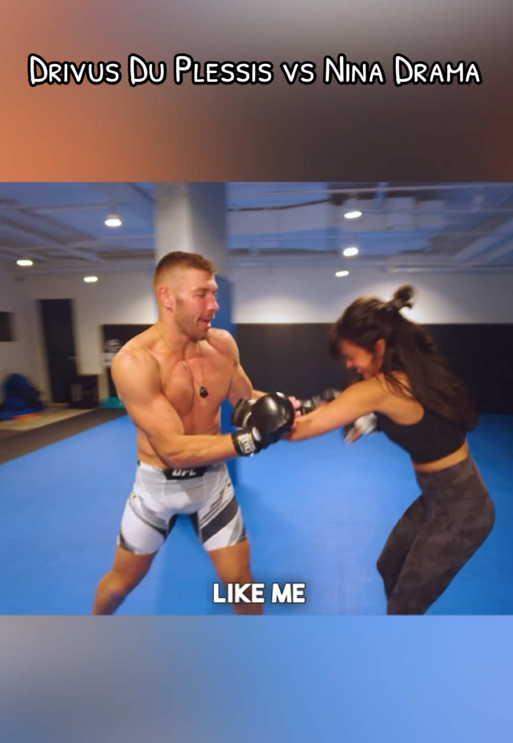 UFC Champion Dricus Du Plessis teaches Nina Drama MMA striking during their sparring session #mma #UFC #dricusduplessis #duplessis #ninadrama #kickboxing #boxing #muaythai #muaythaifighter #muaythaifighter #taekwondo #jiujitsu #brazilianjiujitsu #seanstrickland #jiujitsugrappling #jiujitsulifestyle #wrestling #wrestlingtiktok #wrestlingtok #fit #Fitness #grappling #karate #southafrica #southafrican #southafricantiktok 