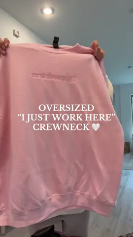 Who can relate??? Hahah I love this crewneck! On sale for $22 🫶🏻 @Imperial The Label #sweatshirt #crewneck #ijustworkhere #oversizedsweatshirt #embroideredsweatshirt #worklife #momlife #fyp 
