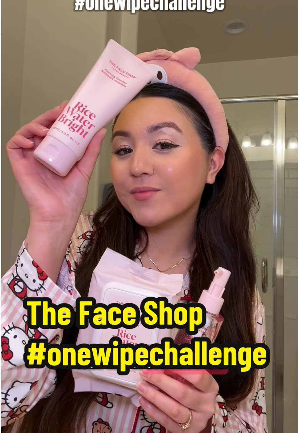 So fresh and clean 🤩 @The Face Shop US #gifted #onewipechallenge #koreanskincare #thefaceshop 