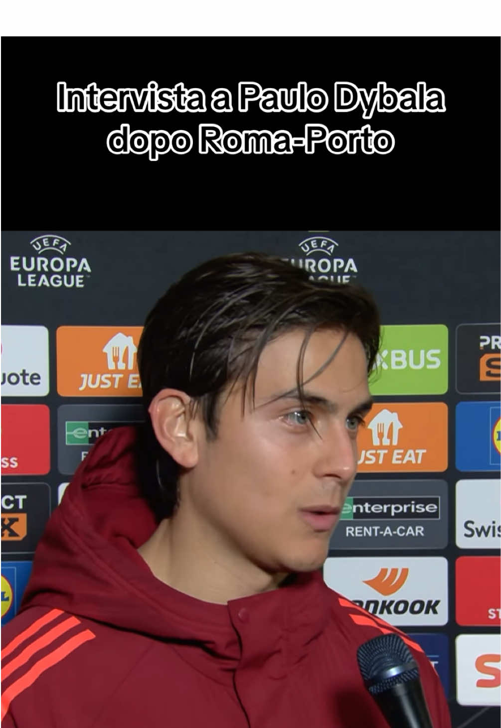 Intervista a Paulo Dybala  dopo Roma-Porto #dybala #asroma #calcio 