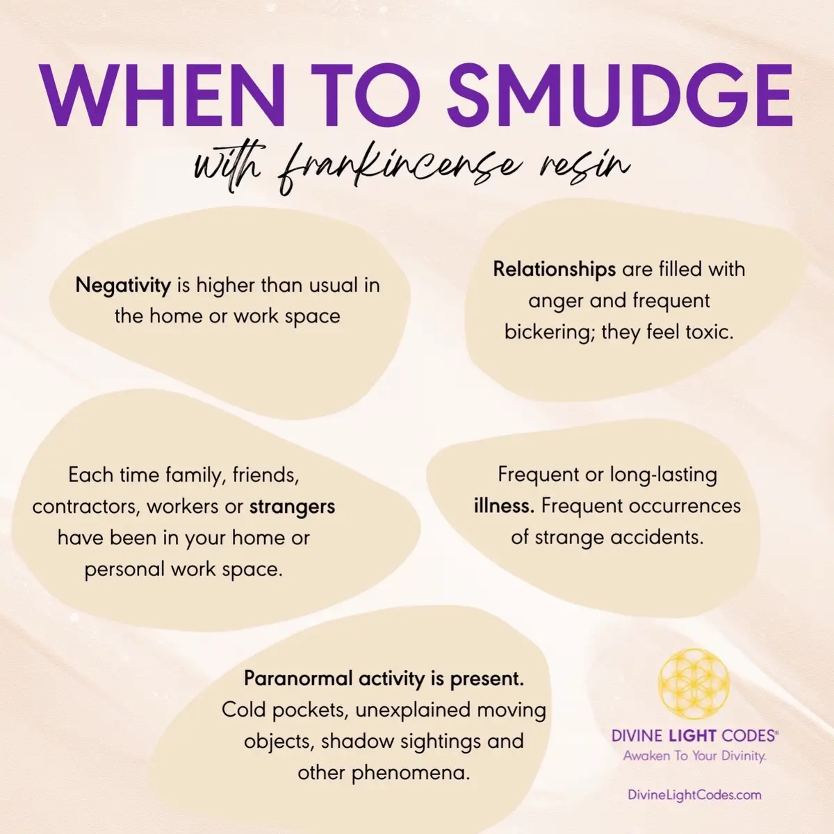 It’s time to smudge your house when you’re experiencing heavy negativity or toxic energy in your relationships, when you have an extra amount of visitors that you don’t normally have, when you have illness that lasts longer than usual, or when you have any paranormal activity or other strange phenomena.  🛍️ Get it in my shop @divine.light.codes on TikTok Worth It ❤️Product: Frankincense Smudge Kit 🛒Brand: Divine Light Essentials 👍Why I like it: To keep my space clear energetically  ✍️How to use it: see above 💰Price: $10-20 ⭐Rate:5/5 #Lemon8 