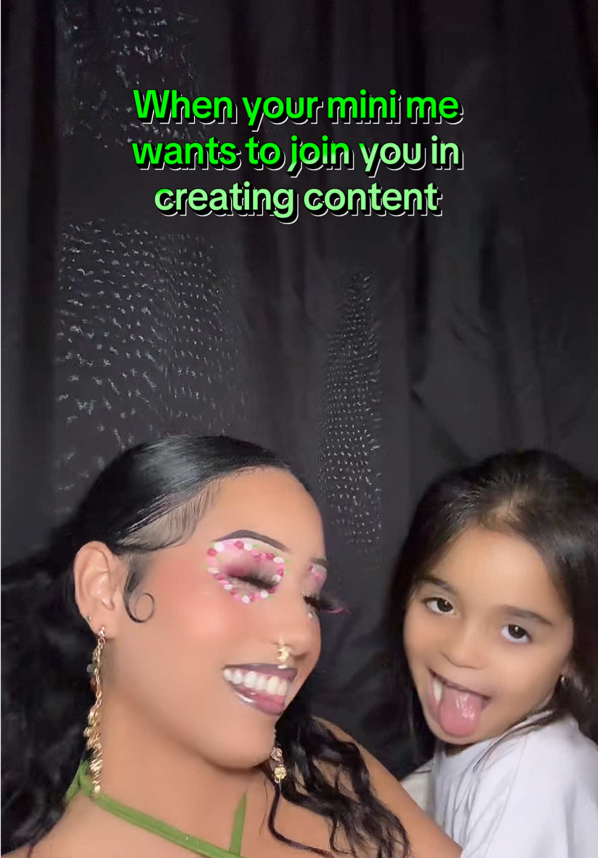 My mini me #PrincessJasminemua #rosemakeup #Lashes #makeup 