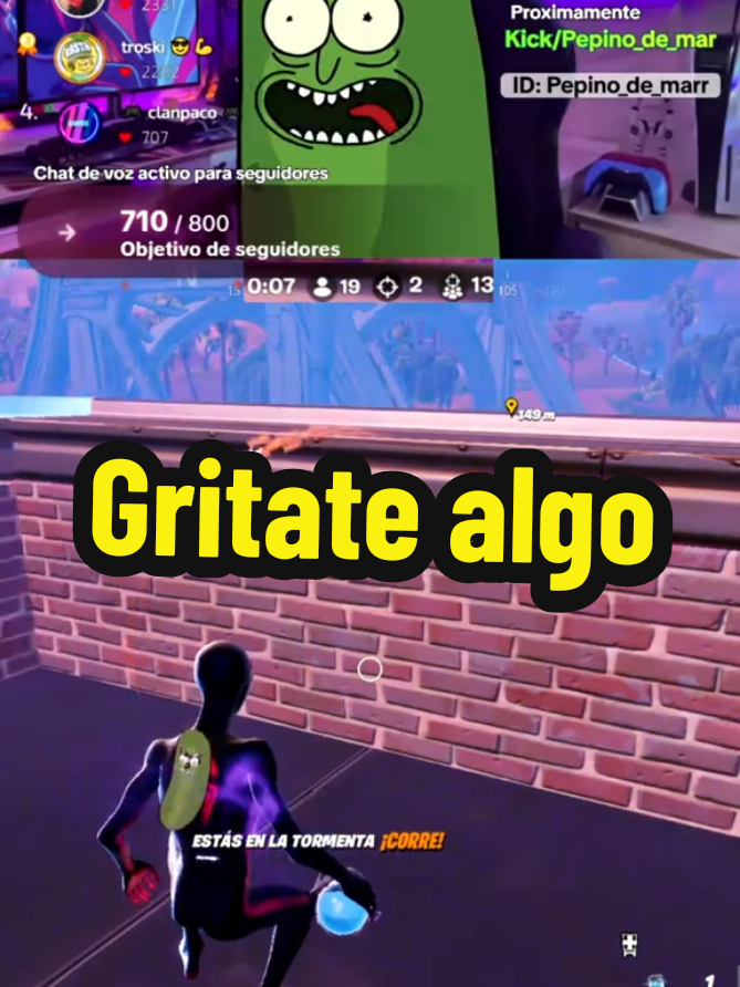 Eran la 1 de la mañana encima ☠️ #paratii #fortnite #grito #200 