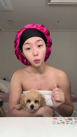 Grwm with Toby! 🛁 #grwm #gurwm #gurwmroutine #grwmroutine #skincare #skincareroutine #skincaretips #koreanskincare #dogsoftiktok 