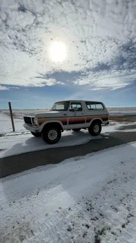 Finally a day the wind doesn’t hurt my face #bronco