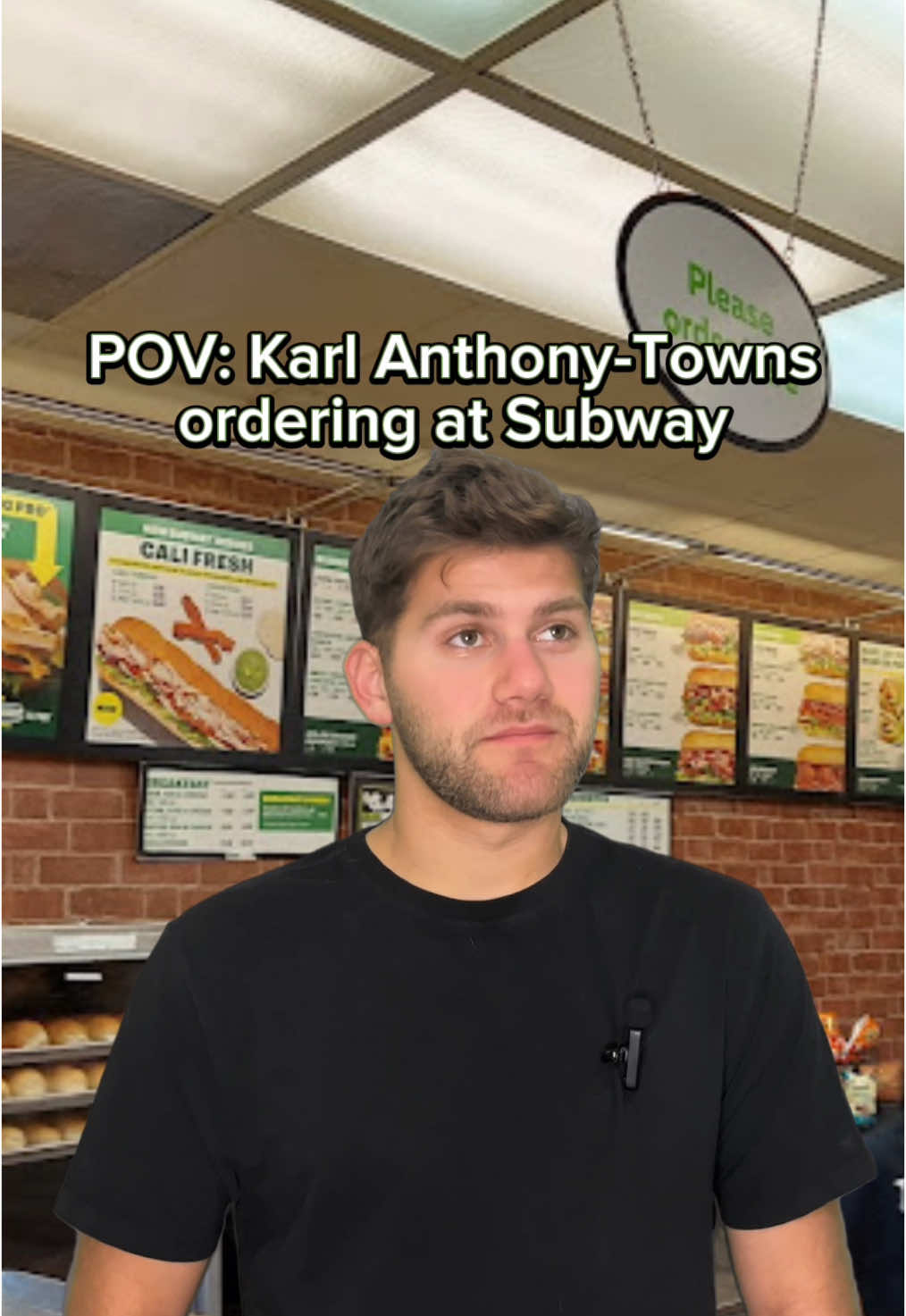 KAT at Subway #NBA #comedy #knicks 