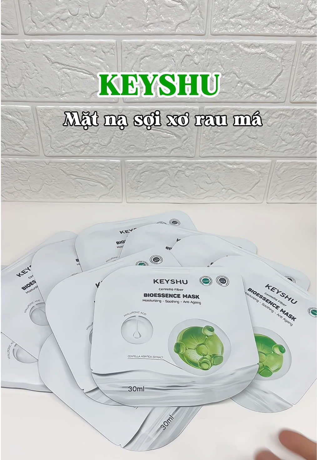 Mặt nạ dành cho da mụn mấy bà không nên bỏ quá nhé#keyshu #matna #matnarauma #centellafiber #viral #xh #tu120519 