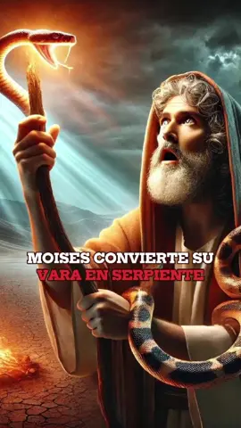 🐍🔥 El Milagro de la Vara de Moisés: Cuando Dios Mostró Su Poder 🙌✨ #jesus #historiadelabiblia #profeta #jesuslovesyou #god #biblestories #dios #historiabiblica #milagro #miracle #espiritusanto #profecia 