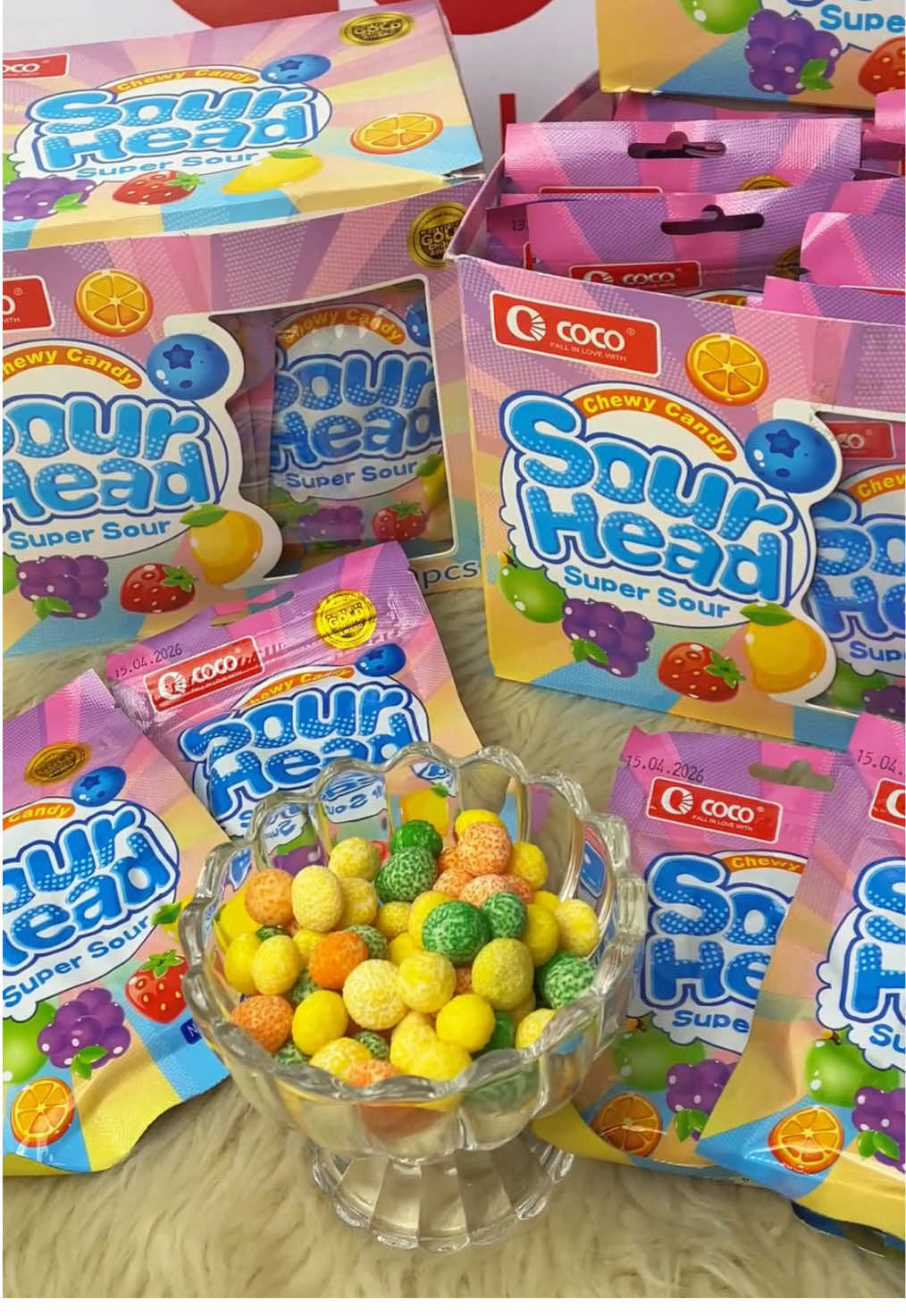 Who loves our Coco Sour Head Candy? Coz we do! One of our best selling products, perfect for your sari-sari store and all the sour candies lover out there 🤩 Click the yellow basket! #sourhead #sourcandy #sourcandies #cocofood #sour #panindaideas #cocofood #supersourcandy #sourcandychallenge 