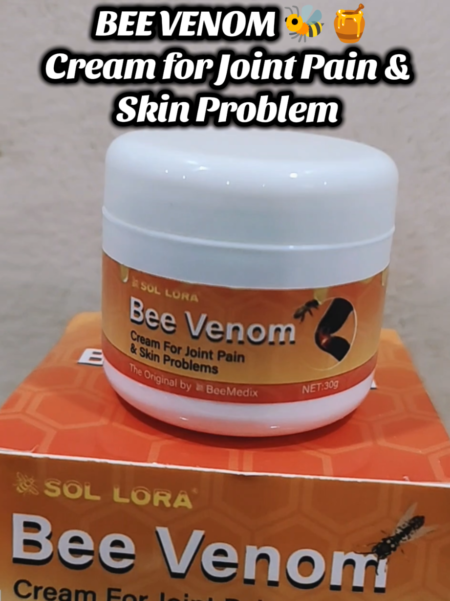 Bagay ito sa mga 40+ n nasakit n mga joint, sinubukan q kaya alm kung mabisa talaga .Nakakawala ng mga sakit ng  joint pain subok q n kaya try nyo n din.. #cream #ointment #jointpain #bee #venom #fyp #highlight #medicine #tiktokviral 